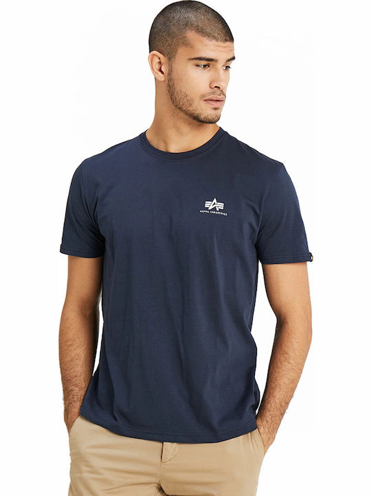 Alpha Industries Basic Small Logo T-shirt Navy ...