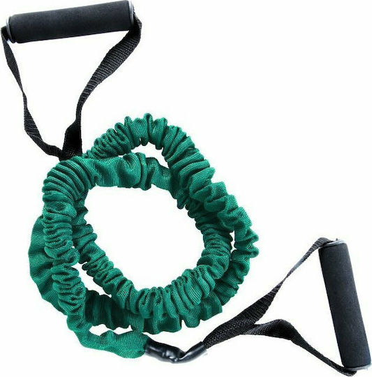 Athlopaidia Resistance Band Gymtube Moderate with Handles Green 1.2m