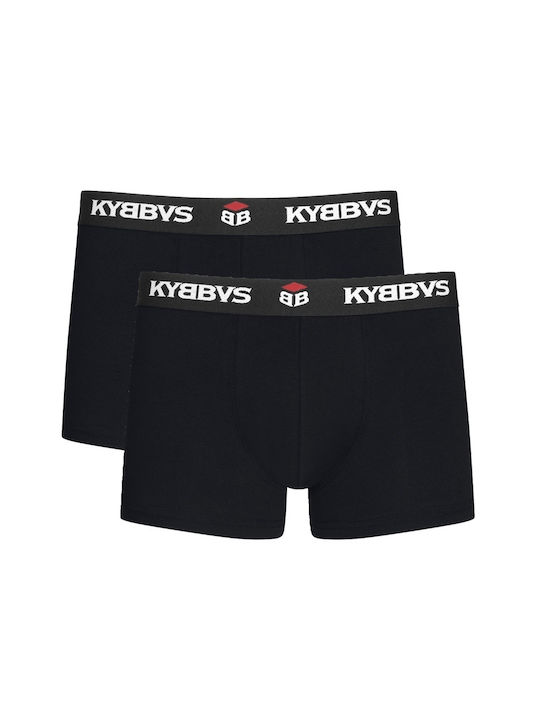 Kybbvs Ανδρικά Μποξεράκια Μαύρα 2Pack