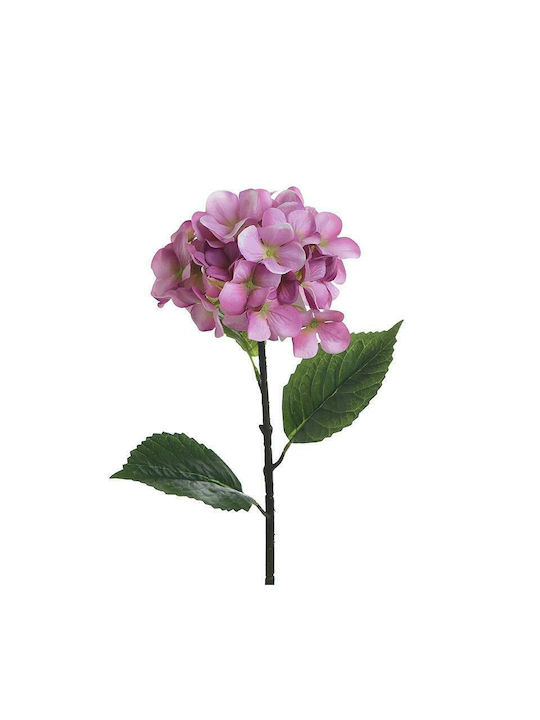 Inart Artificial Decorative Branch Hydrangea Fuchsia 80cm 1pcs