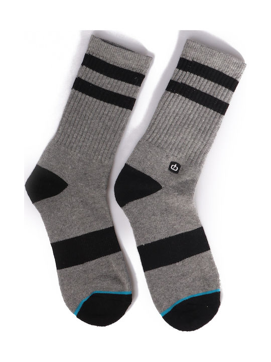 Emerson Men's Solid Color Socks Grey / Black