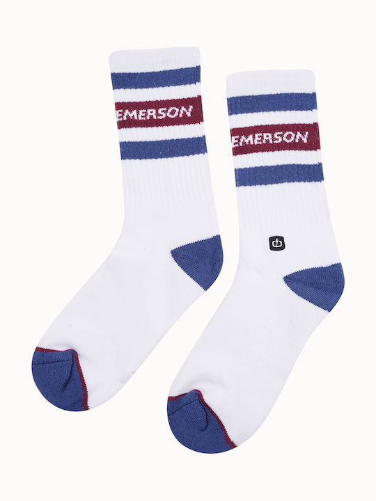 Emerson Ανδρικές Κάλτσες με Σχέδια Λευκές