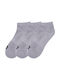 Emerson Solid Color Socks Gray 3Pack