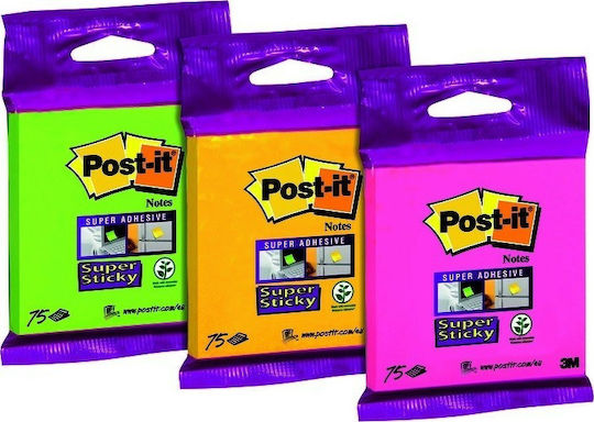 3M Haftnotizen im Würfel 75 Blätter 7.6x7.6cm Post-it (Μiverse Farben)