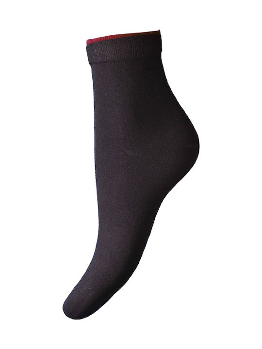 Walk Damen Einfarbige Socken Schwarz 1Pack