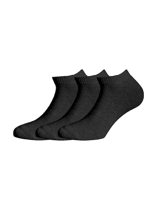 Walk Men's Solid Color Socks Black 3Pack