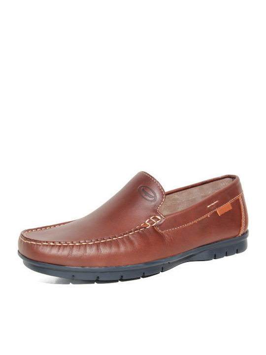 Men's Leather Moccasins Tabac Brown