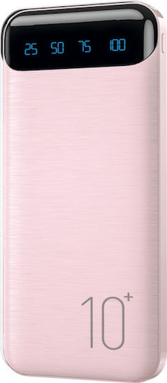 WK Minre WP-161 Power Bank 10000mAh with 2 USB-A Ports Quick Charge 2.0 Pink