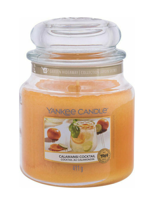 Yankee Candle Lumânare Aromată Borcan cu Aromă Cocktail Calamansi Portocaliu 411gr 1buc