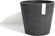 Ecopots Amsterdam 40 Dark Grey Blumentopf Hängend 40x35cm in Schwarz Farbe 74.009.40A