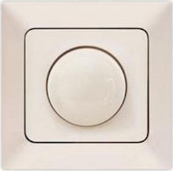 Eurolamp Recessed LED Complete Dimmer Switch Rotary 400W Beige