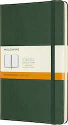 Moleskine Caiet Cu dungi cu Elastic Verde