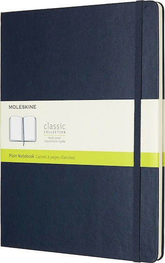 Moleskine Класическа Колекция Бележник Булет Журнал с Бели Страници с Твърда Корица и Ластик Син