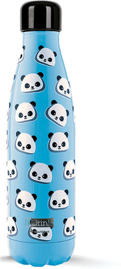 I-Total iDrink Graphics Μπουκάλι Θερμός Ανοξείδωτο BPA Free 500ml Γαλάζιο