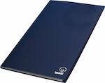 Typotrust Clipboard Flexible with 20 plastic sleeves Slides for Paper A4 Blue 1pcs