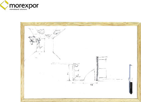 Morexpor Πίνακας Μαρκαδόρου Κρεμαστός 40x60cm