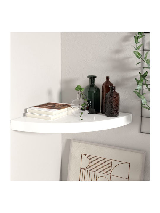 Corner Shelf Wall White 35x35x3.8cm