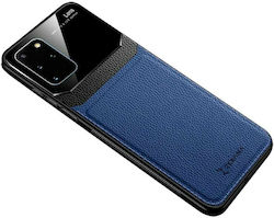 Bodycell Plexiglass Synthetic Leather Back Cover Blue (Galaxy S20+)