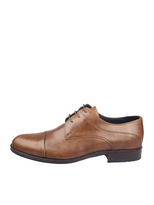 Verraros Men's Leather Dress Shoes Brown