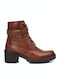 Carmela Footwear Leather Women's Ankle Boots Camel