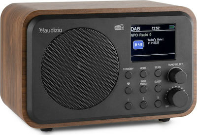 Audizio Milan DAB+ Tabletop Radio Rechargeable DAB+ with Bluetooth Brown