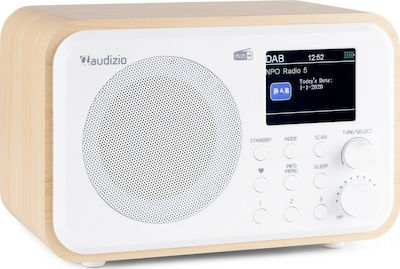 Audizio Milan DAB+ Portable Radio Rechargeable DAB+ with Bluetooth White