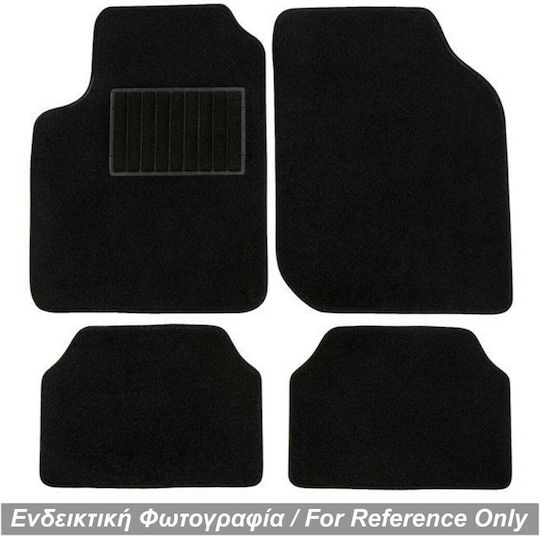 Race Axion Set of Front and Rear Mats 4pcs for Mercedes-Benz CLK Class 1997-2002 Black