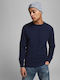 Jack & Jones Men's Long Sleeve Sweater Maritime Blue