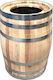 Tesias Wooden Waste Bin 50lt Brown