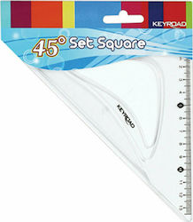 Keyroad Geometrisches Dreieck Kunststoff Transparent 20cm 45o