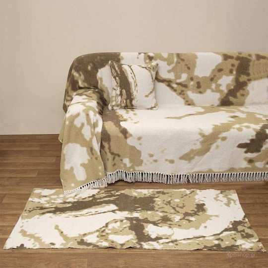 Viopros Χαλί Ορθογώνιο Μπεζ 65x140cm