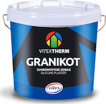 Vitex Υψηλής Ποιότητας Σιλικονούχος Σοβάς Granikot 1.5mm 25kg 25kg