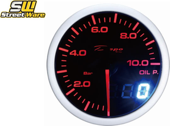 Depo Racing Αναλογικό Όργανο Πίεση Λαδιού Αυτοκινήτου 52mm