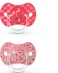 Suavinex Pacifiers Silicone Jungle Pink for 18+ months 2pcs