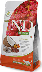 Farmina N&D Quinoa Skin & Coat Dry Food Grain-Free & Gluten-Free for Adult Cats with Herring 5kg