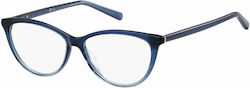 Tommy Hilfiger Damen Acetat Brillengestell Katz...