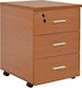 Schublade Büro mit Rollen & Schloss Cherry 40x40x55cm