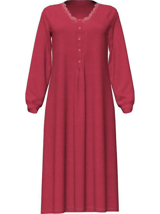 Vamp Winter Women's Nightdress Burgundy 4705