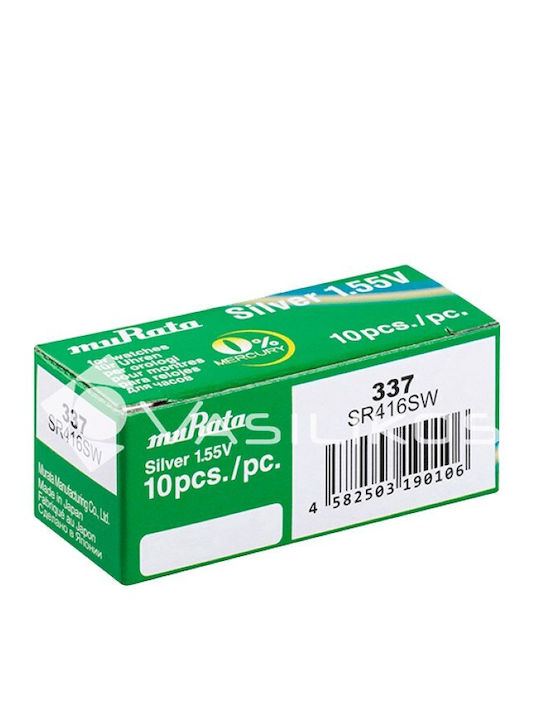 Murata 337 Baterie Oxid de argint pentru ceasuri SR416 1.55V 1buc