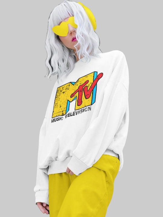 MTV W Sweatshirt - WEISS