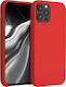 KWmobile Back Cover Σιλικόνης Κόκκινο (iPhone 1...
