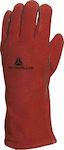 Delta Plus Cotton Safety Glofe Leather 1.4mm Red