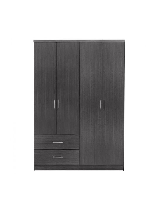 Τετράφυλλη Ντουλάπα Zebrano 120x42x181cm
