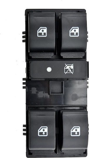 NTY Car Window Switch for Fiat Doblo Opel Combo 12pin Black