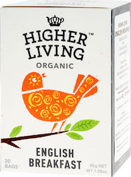 Higher Living Чай Органичен Продукт English Breakfast 20 Чайни Пакетчета
