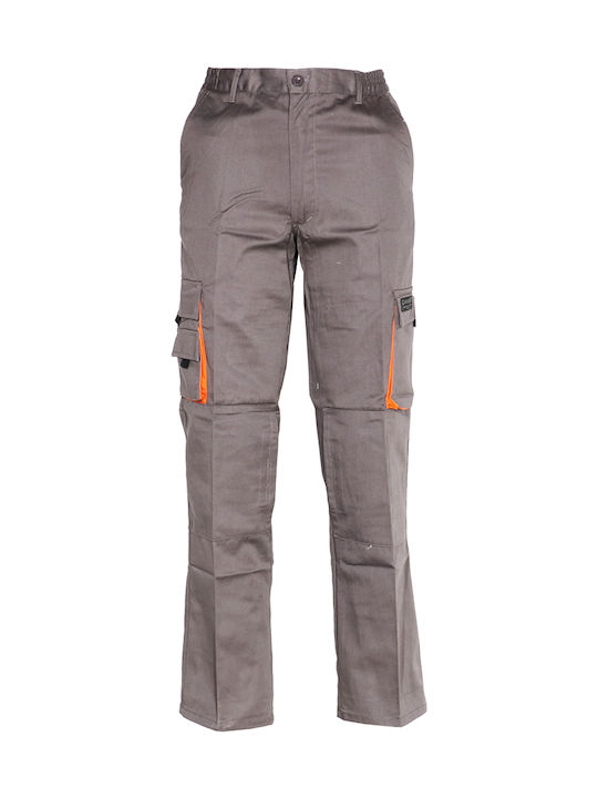 Fageo Pantaloni de lucru Pantaloni de lucru gri/portocaliu Gri
