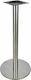 Freebox Bar Table Base from Inox Steel Silver 50x50x108cm