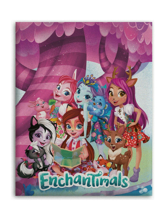 Κουβέρτα Κούνιας Enchantimals Fleece Μωβ 100x140εκ.