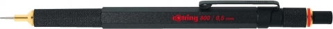 Rotring 800 Mechanical Pencil for Drawing Metallic 1pcs Black