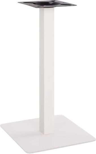 Freebox Βάση Τραπεζιού Μεταλλική Λευκή Ματ 40x40x72cm